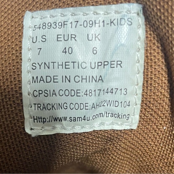 Levi's Dean Waxed Brown Leather High-Top Boots Boys 7 - Picture 7 of 10